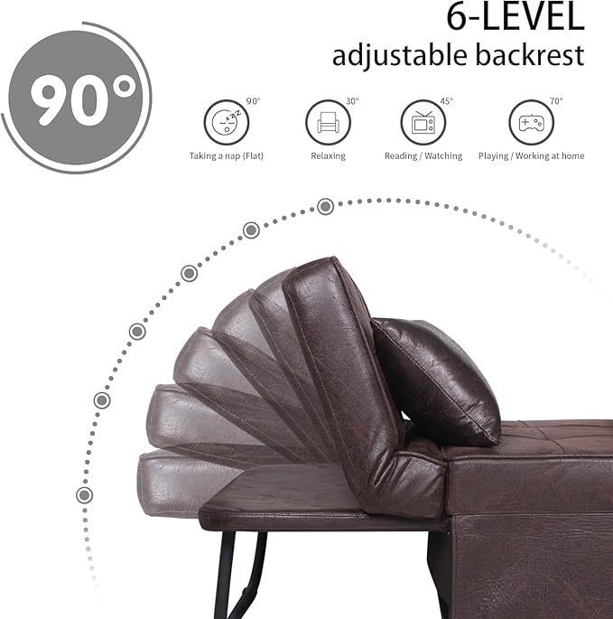 BIGSYY Sofa Bed, PU Imitation - Image 4