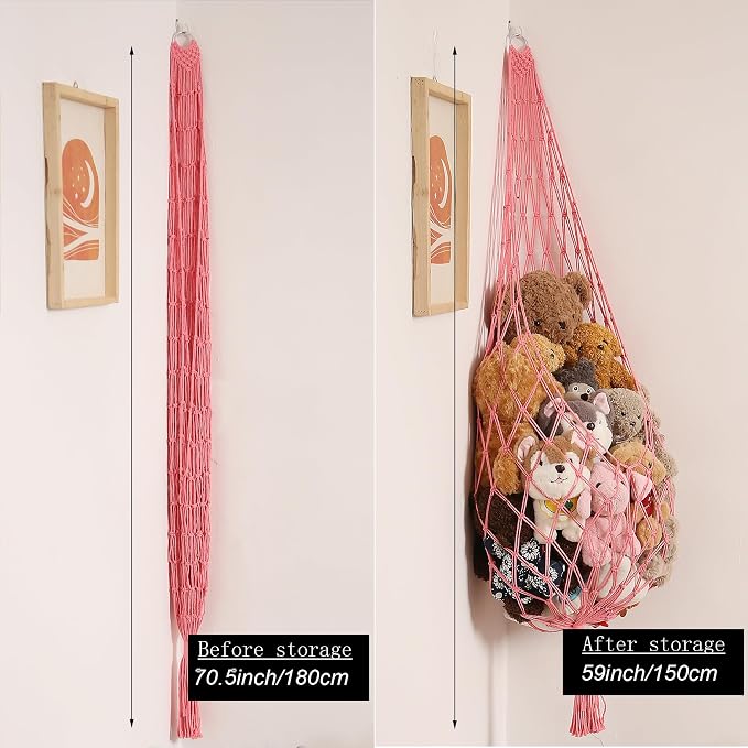 Amdermi Stuffed Animal Net or Hammock Corner Hanging Net - Image 4
