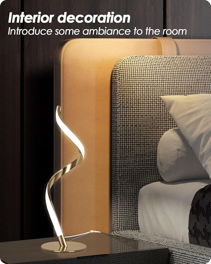 Yarra-Decor Modern Spiral Bedside Lamp - Image 5