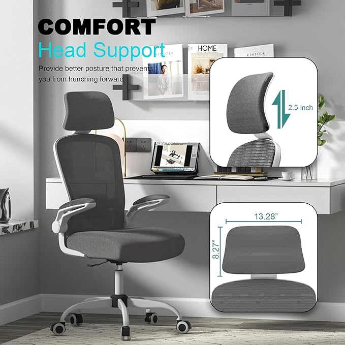 Mimoglad Office Chair, High Back Ergonomic Desk Chair - Image 5