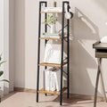 Hzuaneri Ladder Shelf, Bookshelf Bookcase, Freestanding Corner Storage Shelve by Hzuaneri