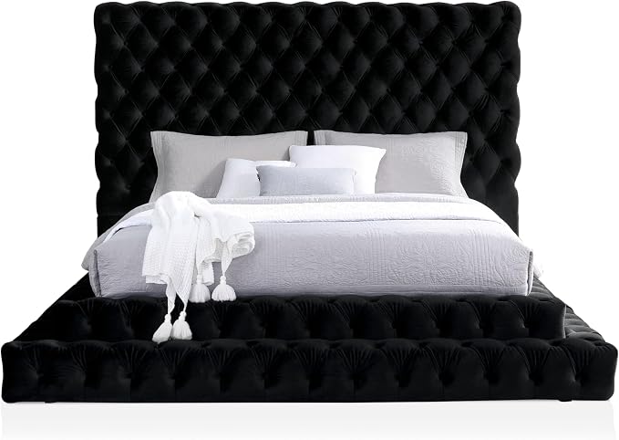 Furniture of America Sable Fabric Upholstered Step Up King-Size Platform Bed - Image 9