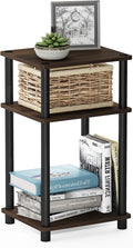 Furinno JUST Side Table, 3-Tier End Table, Open Shelves Night Stand, Bedside by Furinno-FitsYourSpaceFitsYourBudget