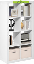 Furinno Cubicle Book Shelf, 8-Cube 2-Inch Super Thick Frame Bookshelf, by Furinno-FitsYourSpaceFitsYourBudget