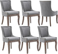 Modern Dining Chairs Set of 6, High Back Dining Chairs Side Chairs by MZDOO
