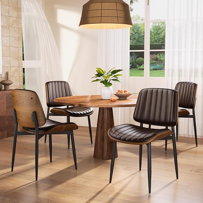 YaFiti Dining Chairs Set of 2, Mid Century Modern Dining Room Kitchen Chairs - Image 3
