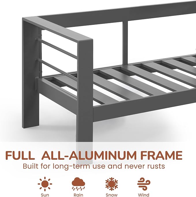 Solaste Aluminum Patio Furniture Set - Image 4