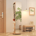 Muwuele Solid Wood Full Length Mirror Coat Rack, Floor Mirror by Muwuele