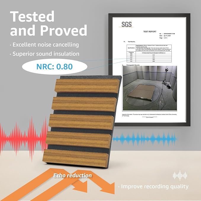 Art3d 2-Pack Acoustic Wood Slat Wall Panels - Image 4