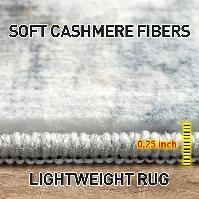 6x9 Area Rugs Washable Rug: Large Modern Abstract Living Room Rug Soft - Image 6