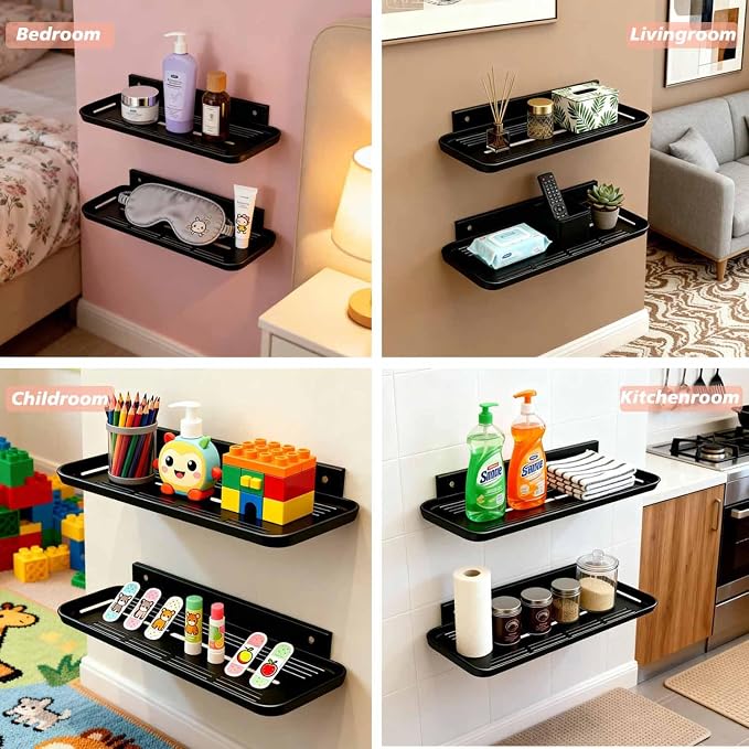 Floating Shelves for Wall, Wall Mounted Floating Shelves, Bathroom Shelf - Image 5
