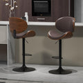 civama Brown Bar Stools Set of 2 by civama