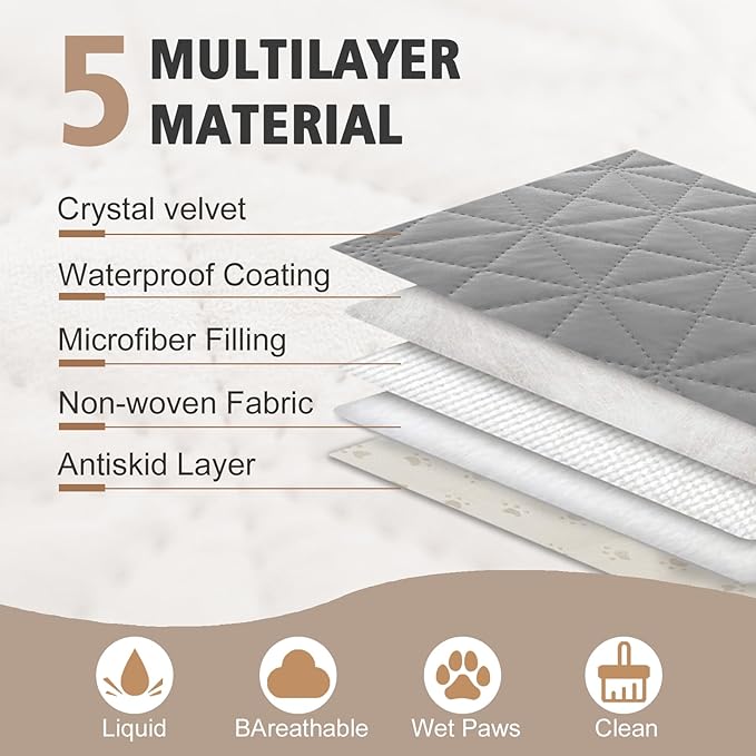 Ameritex Sofa Cover Waterproof for Seats Couch Cover for Dogs Pet Couch Cover - Image 3