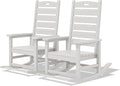 SERWALL Outdoor Rocking Chair Set of 2, Oversized Rocking Chair by SERWALL