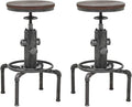 Topower Antique Vintage Industrial Barstool Solid Wood Water Pipe Fire Hydrant by Topower