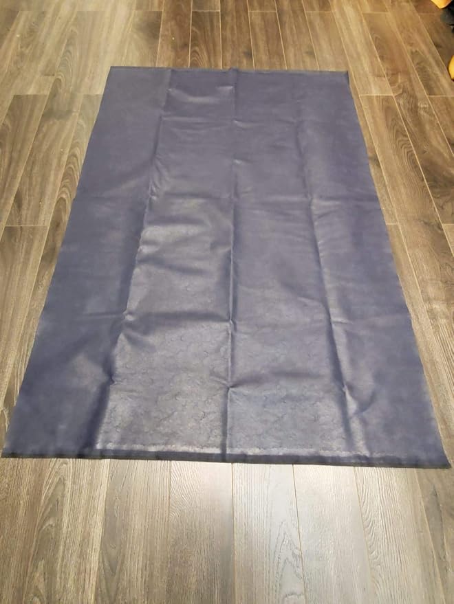 NAT Leathers | Navy Soft Faux Vegan Leather PU | 1 Yard Cut by the Yard | - Image 2