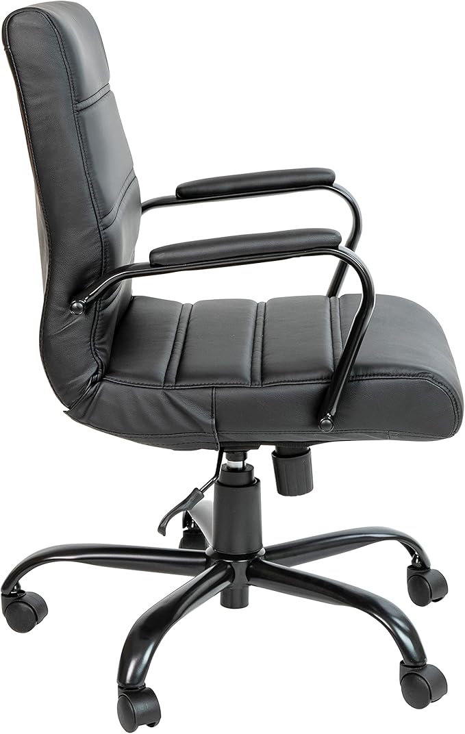 Flash Furniture Whitney Mid-Back Swivel LeatherSoft Desk Chair - Image 6