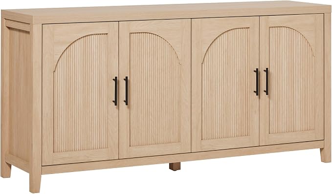 Walker Edison Sasha 4-Door Reeded Sideboard Buffet by WalkerEdison