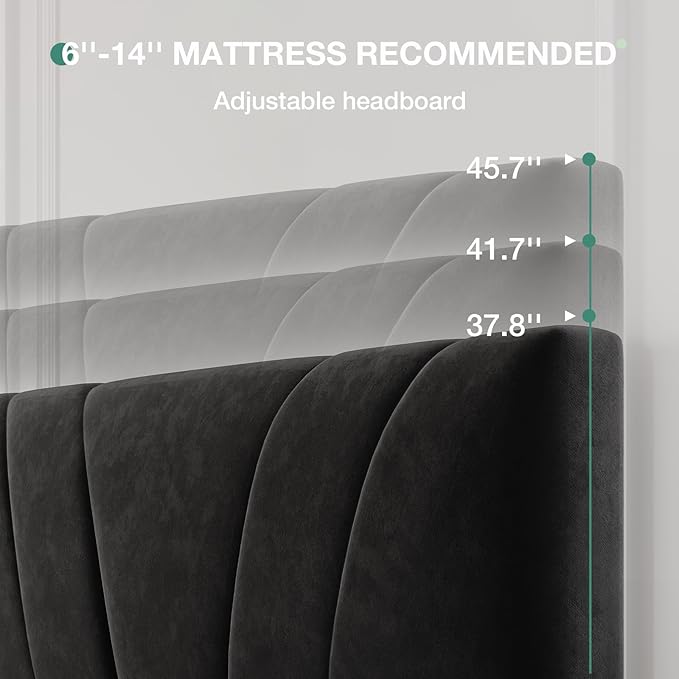 Novilla Queen Bed Frame, Queen Size Bed Frame - Image 4