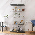 LFT HUIMEI2Y Glass Display Cabinet 4-Shelf by LFTHUIMEI2Y