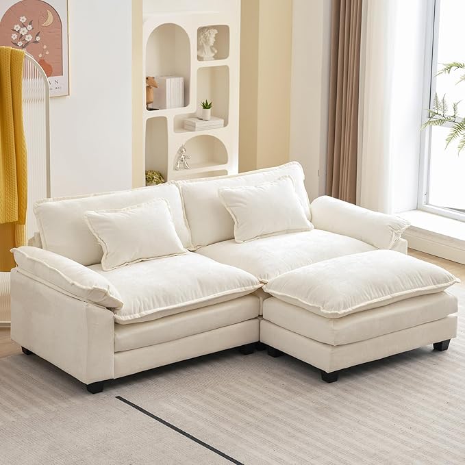 Oprisen 86" Modular Sectional Sofa, Comfy Cloud Couch Sectional Sofa by Oprisen