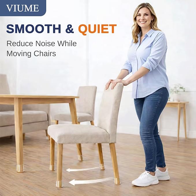 VIUME 24 Pcs Chair Leg Floor Protectors - Image 3