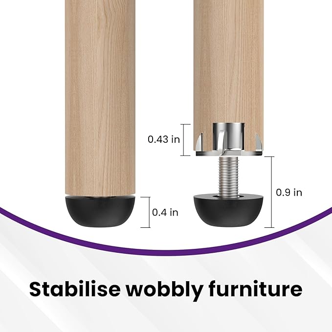 M8 Adjustable Furniture Leg, 304 Stainless Steel Furniture Feet, 8mm x 1.25 - Image 5