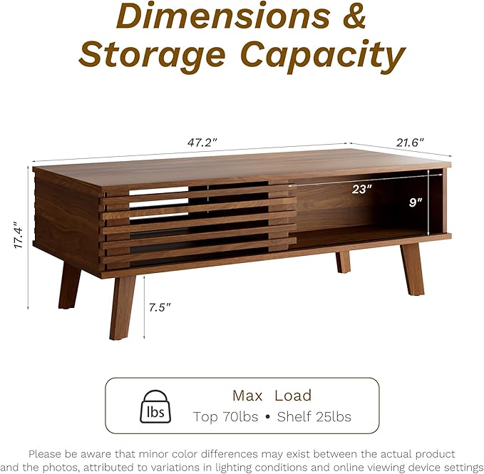 MAISONARIA Mid Century Coffee Table - Image 2