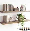 47in Floating Shelves for Wall, Wall Mounted Shelves for Decor Storage Set of 2 by INHABITUNION