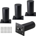 Set of 4 Furniture Legs 3 Inch, Adjustable Aluminum Alloy Cabinet Legs by Kyuionty