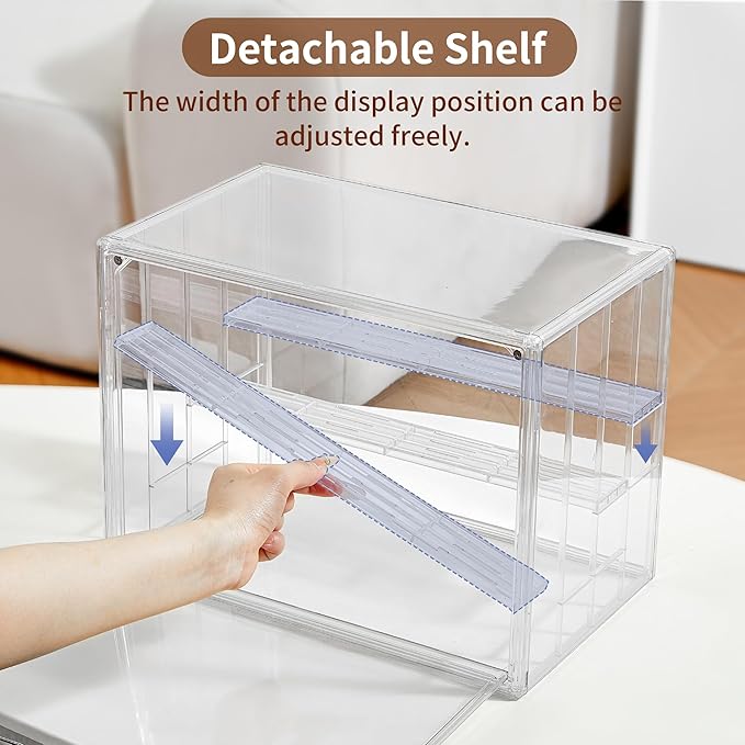 Display Case for Collectibles 4 Layer Updated Adjustable Acrylic Display Case - Image 2