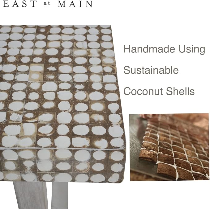 East at Main White Coffee Table – Handmade Accent Table - Image 4