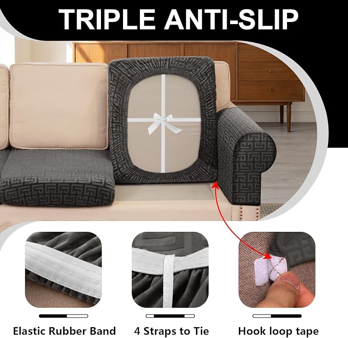 UNBBRRL Stretch Couch Armrest Covers - Image 3