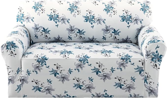 H.VERSAILTEX Floral Pattern Love Seat Covers by HVERSAILTEX