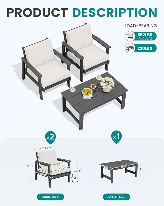 SERWALL HDPE Outdoor Couch - Image 2