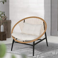 Grand patio 1-Piece Wicker Outdoor Chair, Patio Oversized Chair by GrandPatio