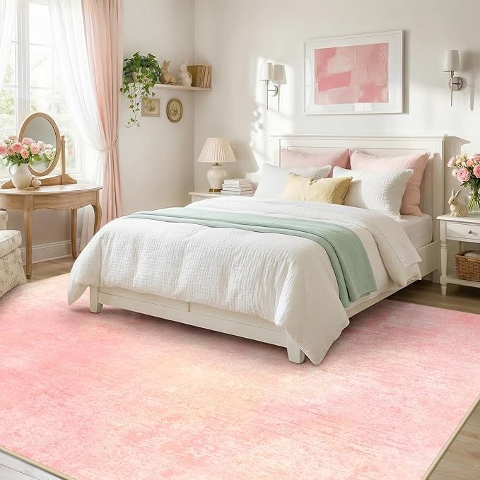 RELEANY Washable Area Rugs 8'x10' Non-Slip Modern Abstract Soft - Image 3