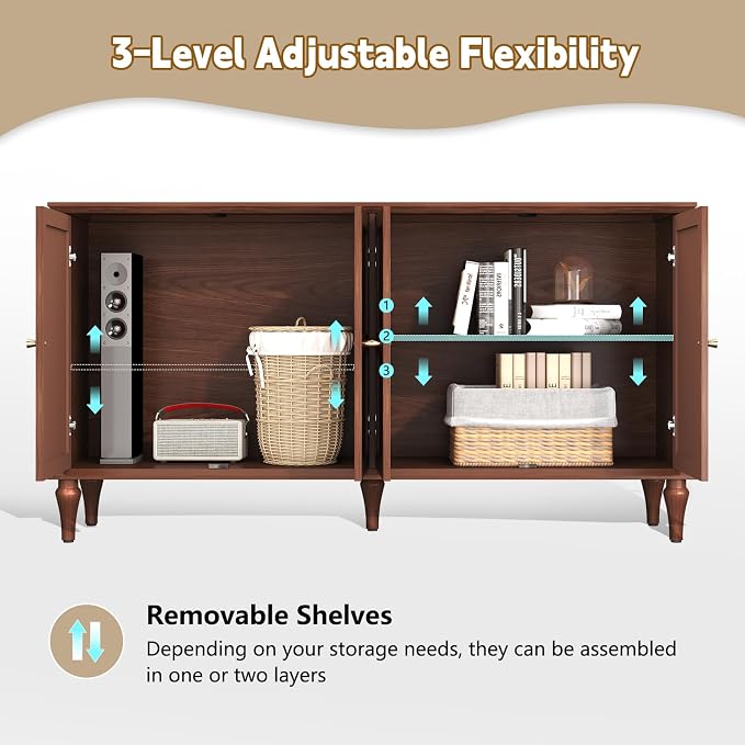 ARTPOWER Sideboard Buffet Cabinet - Image 4