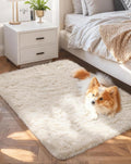 Ophanie Small Ivory Entryway Throw Rugs by Ophanie