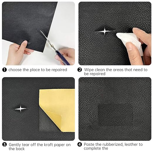Leather Repair Patch Tape Night Gray 3 x 60 inch Self Adhesive Leather Repair - Image 4