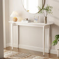 AQIMUELE Wood Console Table White Entryway Table, Thin Console Table, Sofa by AQIMUELE