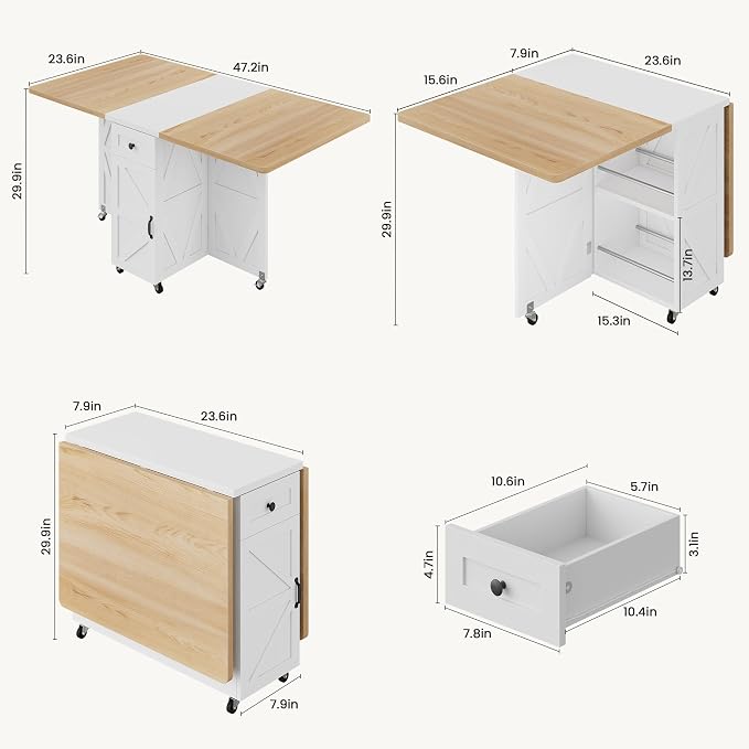Space Saving Folding Dining Table - Image 2