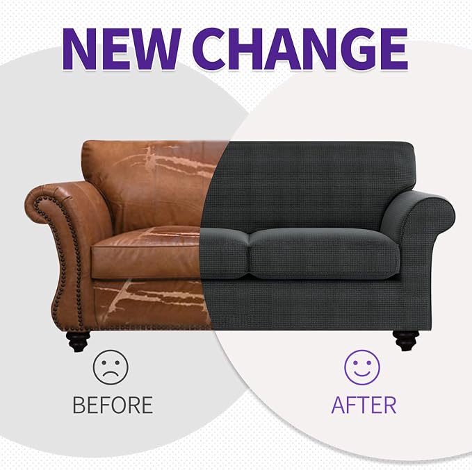 ZNSAYOTX 3 Piece Loveseat Covers - Image 4