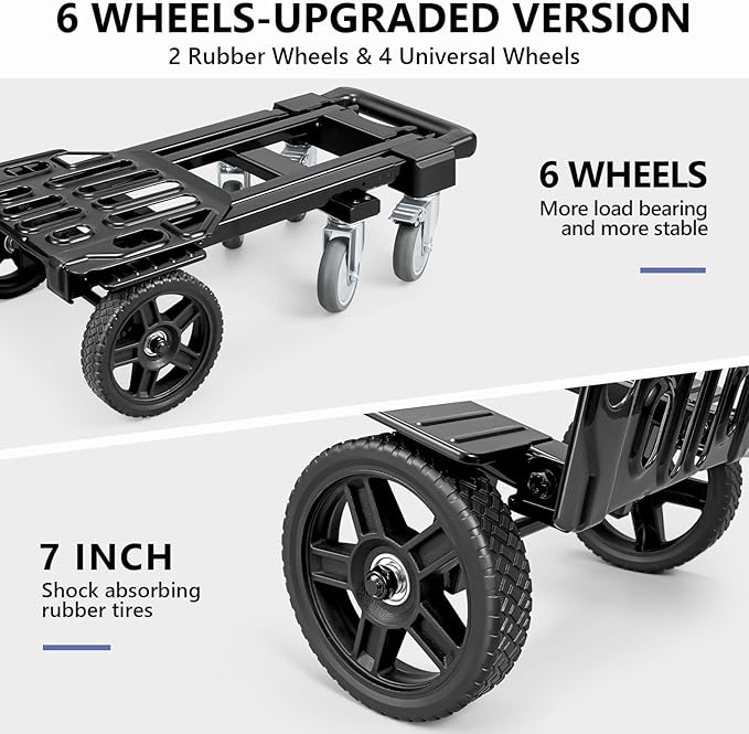 KEDSUM 3-in-1 Convertible Dolly Cart - Image 5