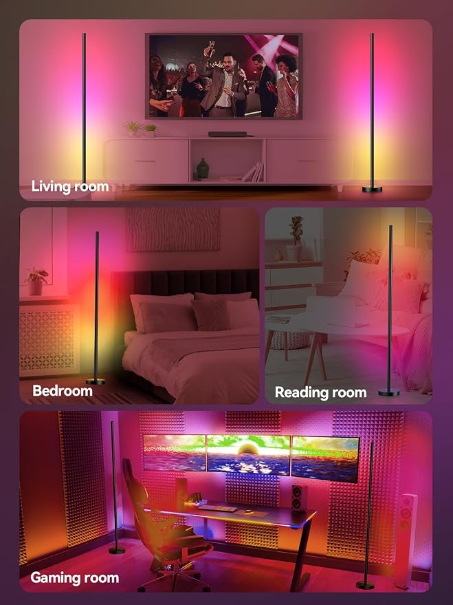 OIYN Smart RGBICW LED Corner Floor Lamp - Image 7