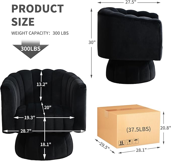 Swivel Accent Barrel Round Chair - Image 2