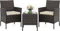 GAOMON 3-Piece Patio Furniture Set, Modern PE Rattan Conversation Set by GAOMON