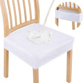 Smiry Waterproof Seat Covers for Dining Room Chairs Set of 2, Stretch Jacquard by Smiry