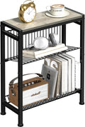Narrow Side Table for Small Space, 3-Tier End Table by HOME