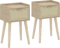 LAATOOREE Nightstand Set of 2, Small Bedside Table, End Table by LAATOOREE
